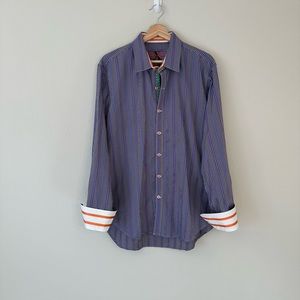 Robert Graham striped button down shirt